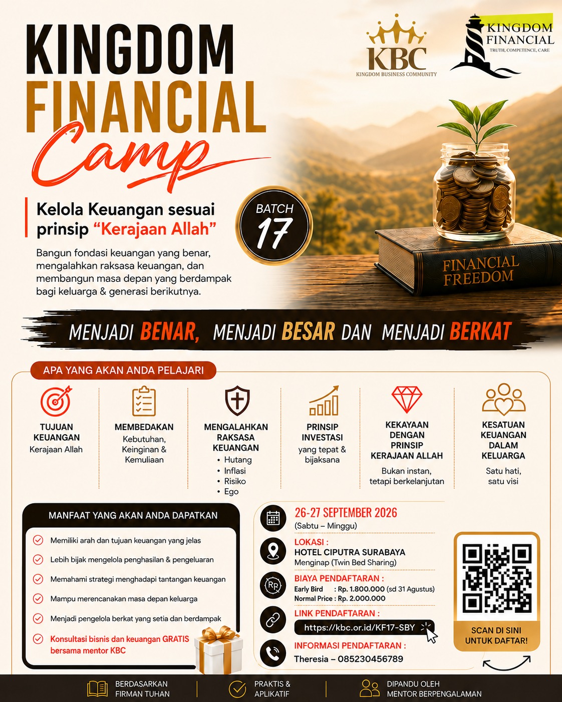 Kingdom Financial Camp Batch 17 Surabaya