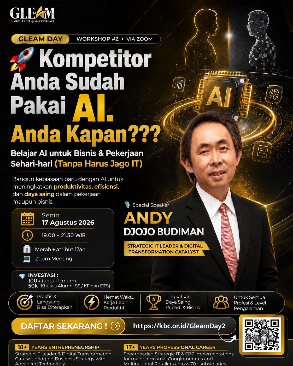 GLEAM DAY 2 - Kompetior Anda sudah pakai AI, Anda kapan???